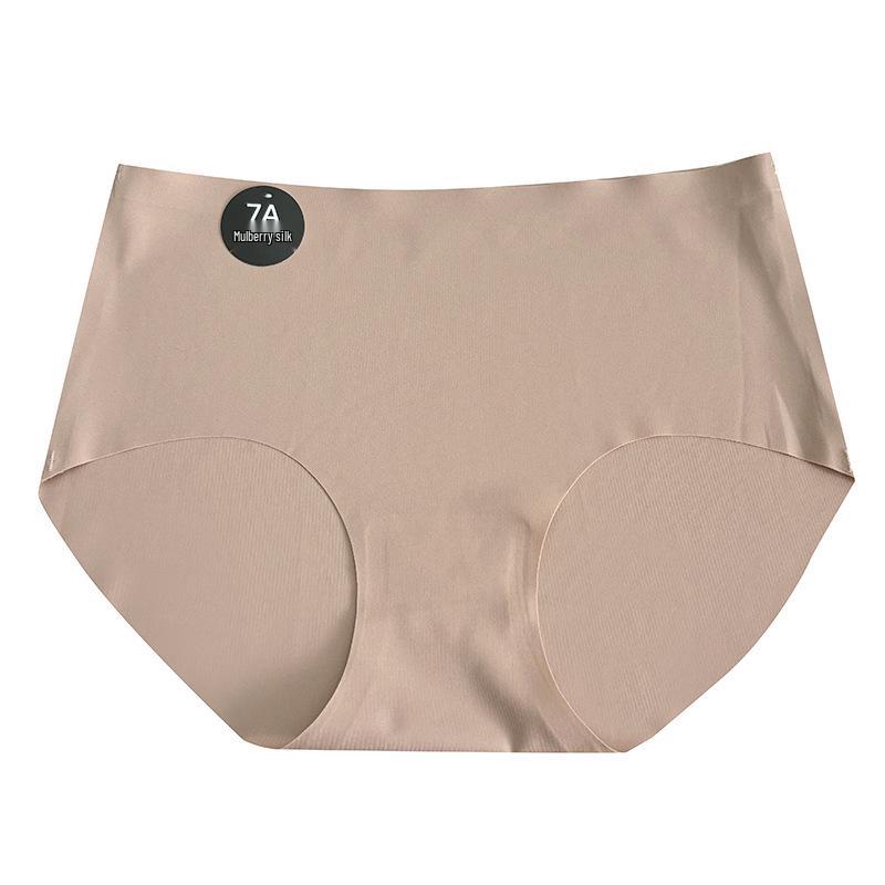 Premium Seamless 7A Mulberry Silk Mid-Waist Women's Underwear, Antibacterial and Breathable.