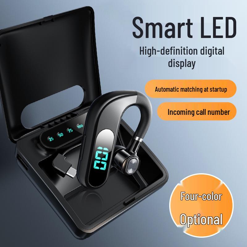 2025 Bluetooth Ear-hook Earphones: Large Battery, Super Long Life, Digital Display, for Huawei, Apple, Android