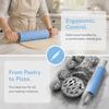 Silicone Rolling Pin Solid Wood Handle Baking Rolling Pin Pastry Roller  Dumpling Preparation