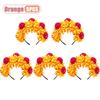 1-10pcs Day of the Dead Marigold Headband Artificial Flower Crown for Women Halloween Party Fiesta Costume Accessory