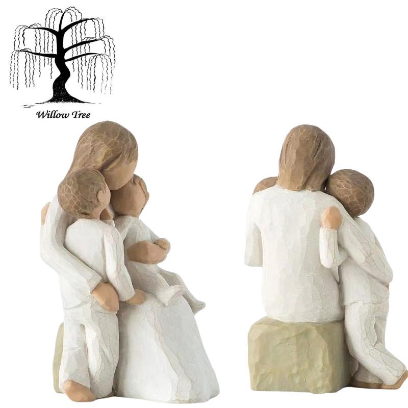 Quietly Willow Tree Figurine Mother Holding Baby Ornaments Home Desk 13cm Gift