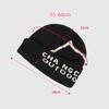 Letter Knitted Wool Hat Winter Outdoor Cycling Mountaineering Warm Pullover Cap for Women