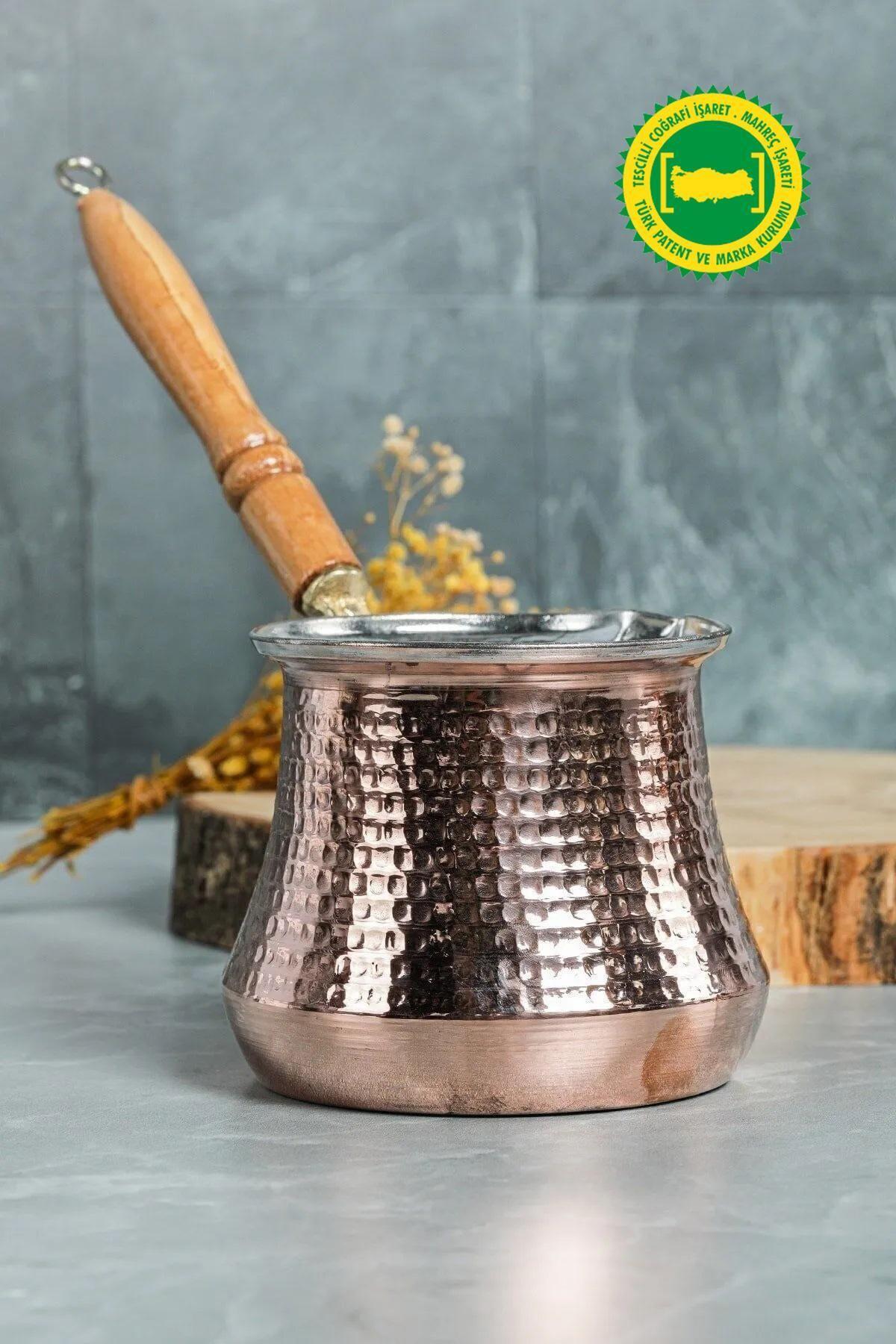 

Copper Milk Pot & Coffee Pot for 6-7 Persons помаранчевий