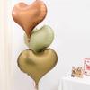 22 Inch Peach Heart Nylon Matte Valentine'S Day Wedding Birthday Party Aluminum Film Balloon Heart-Shaped Love Floating Air Ball