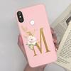 Case For Xiaomi Mi A2 A 2 Lite A1 A 1 MiA2 MiA1 Cute Letters TPU Silicone Bumper Soft Back Cover for Xiaomi Mi 5X 6X Phone Case