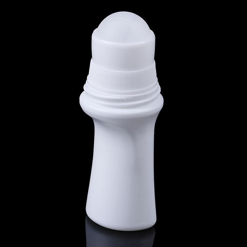 5Pcs 30Ml Plastic Roll On Bottle White Deodorant Container Essential Oil Perfume