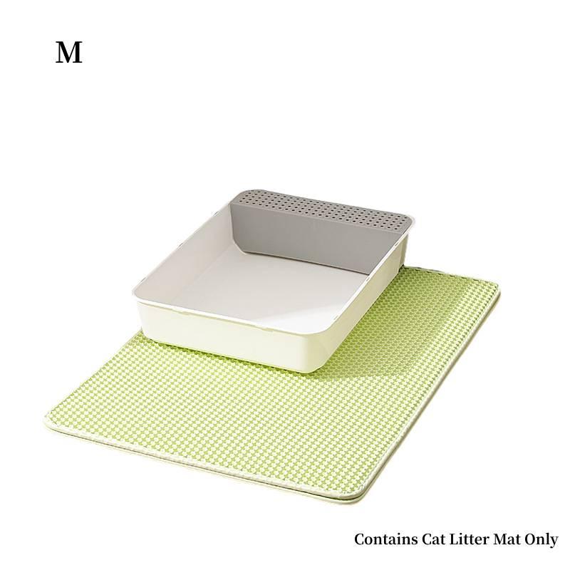 New Cross-border Cat Litter Mat Double-layer Filtered Sand Mat For Controlling Litter And Preventing Splashes Pet Paw Mat