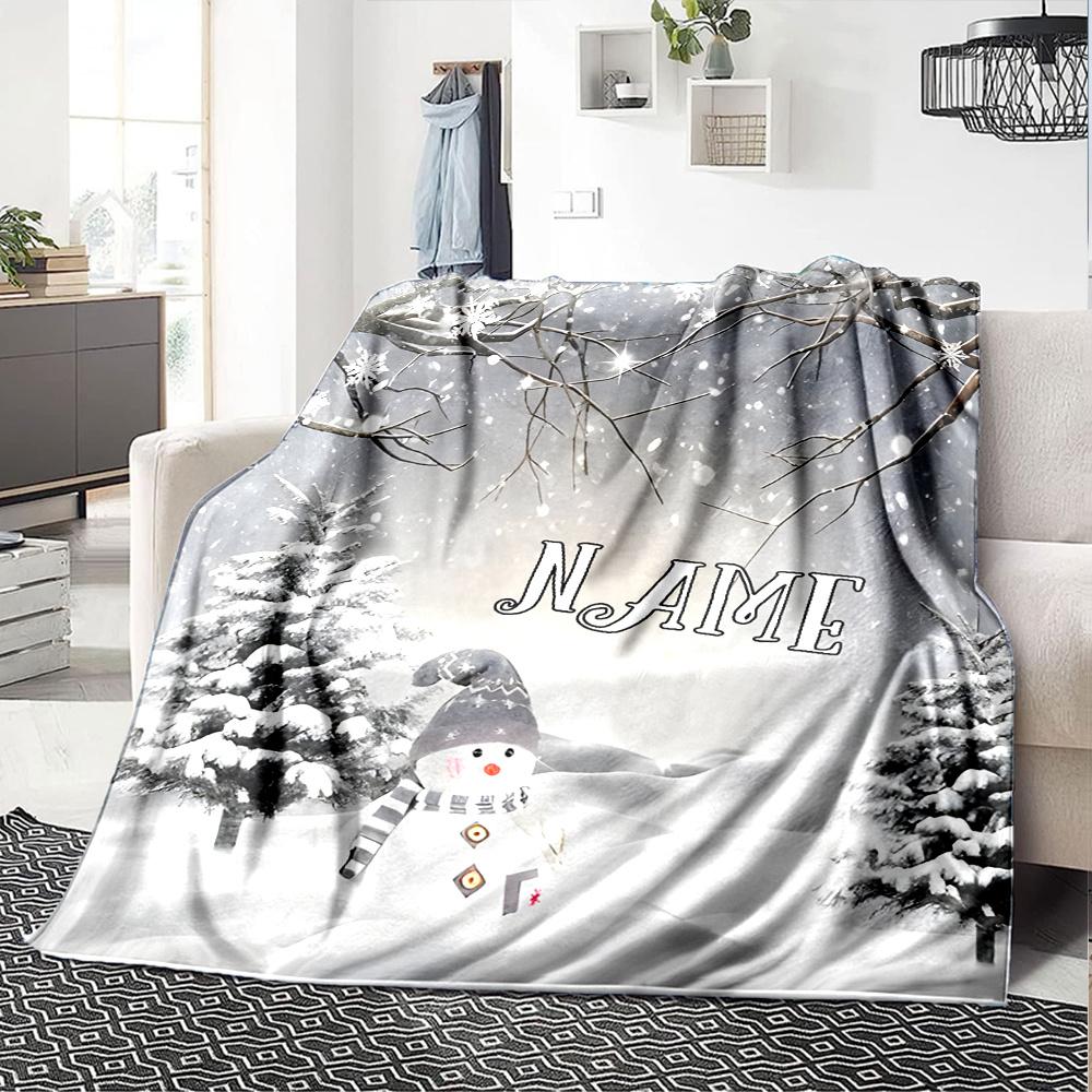 Spooky Halloween Night With Haunted House And Ghosts Blanket Allseason Blanket Christmas Home Decorgift Sofa Bed Travel Camping Christmas Style