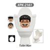 MOC Skibidi Toilet Man Vs Monitor Building Blocks The Audio and Camera Man Toys For Children Christmas Birthday Gift