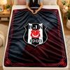 Flannel BlanketBeşiktaş FC Warm Soft Throw Blanket for Indoor Sofa Bed Living Room Use