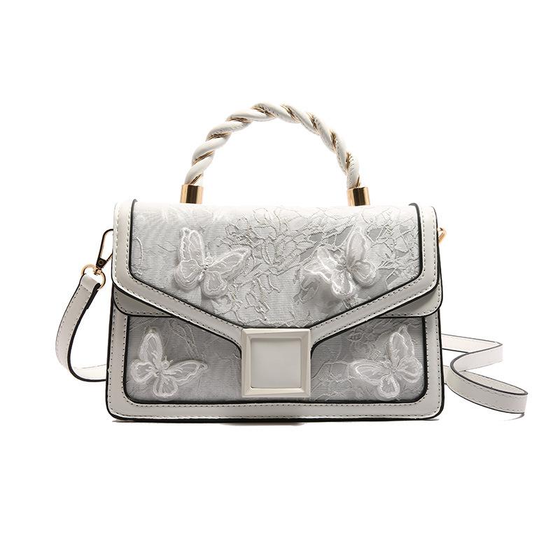 Women's Portable Small Bag Women's Bag New Fashion Embroidered Shoulder Bag Versatile Messenger Small Square Bag