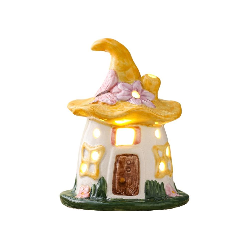 

Light Up Feature Magic House Night Light Bedside Atmosphere Light Children s Bedroom жовтий
