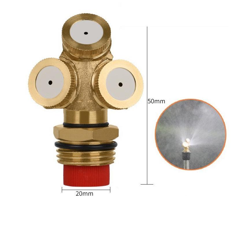 Agricultural Thickened Atomizing Nozzle, Multi Head External Thread Nozzle, Agricultural Irrigation Worker'S Dedusting And Cooling Spray Accessories