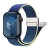 Sport Nylon Band for Apple Watch 40mm 41mm 42mm 44mm 45mm 49mm Adjustable Magnetic Stretchy Braided Strap for iWatch Series SE 9 8 7 6 5 4 3 Ultra 2
