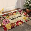 Garden Style Beautiful Flower Carpet Doormat Welcome Mat Easy Clean Living Room Carpet Rug for Bedroom Home Decoration