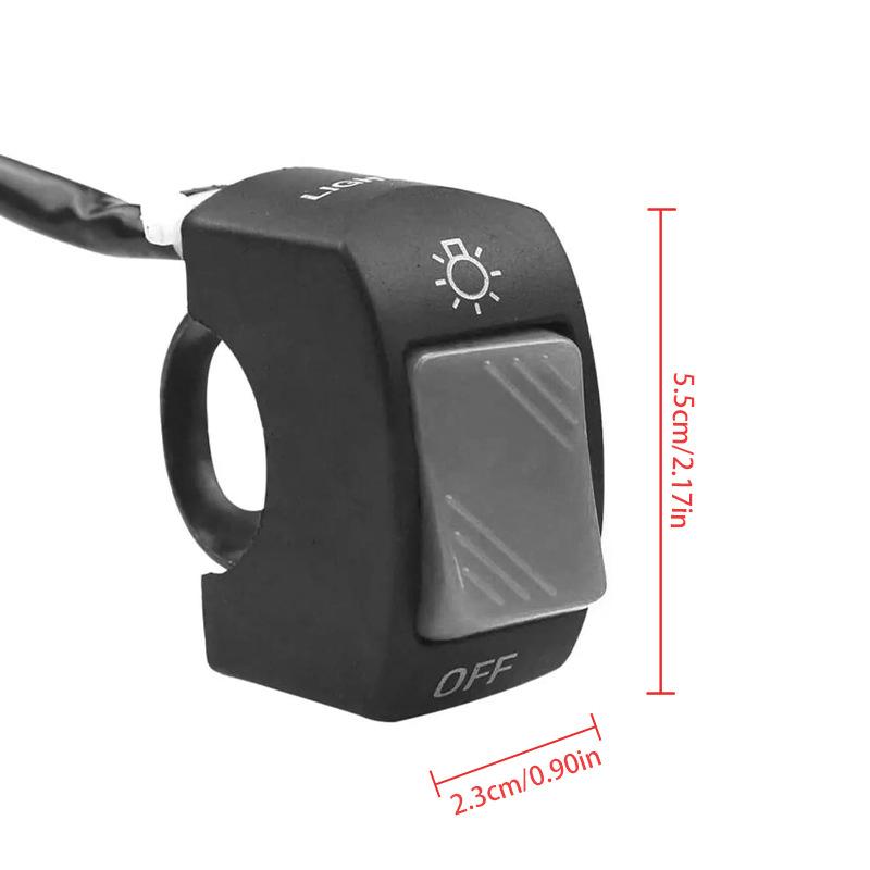 Universal 12V Motorcycle Handlebar Switch Headlight Fog Lamp Horn On Off Kill Starter Button for Electric ATV Moped