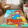 Pippi Monkey Friend. Customized Name Area Rug Suitable for Dormitory Hallway Playrooms Dining Room Anti-slip Rug Office home decor