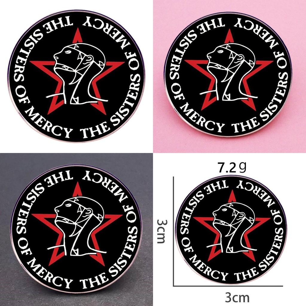 Épinglette Superbe Sisters Of Mercy Broche Groupe de Rock Badge en Alliage Métallique Pour Amateurs de Musique