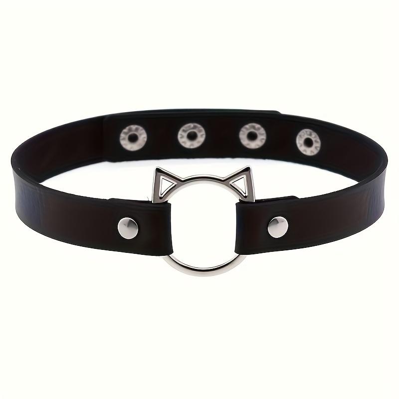 1Pc Fashion Punk Gothic Necklace Collar, Rivet Choker Y2K Necklace For Halloween Cosplay Christmas Party Birthday Lovers Gifts