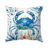 1pcs Blues Sea Life Pattern Cushions Pillowcase Polyester Cushion Cover Throw Pillow Pillowcover Home Car Sofa Decor