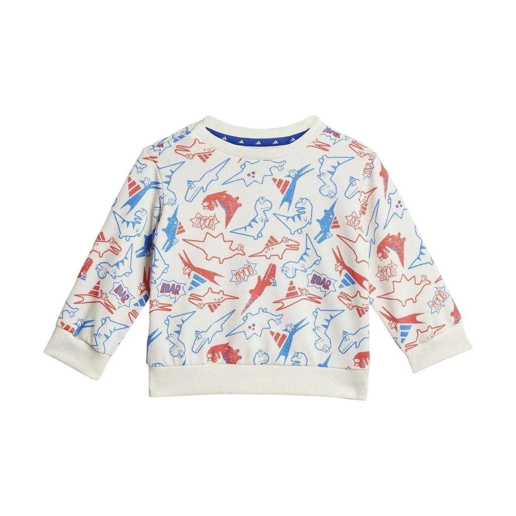 adidas Baby Essentials Dinosaur Long-Sleeved Top & Bottom Set
