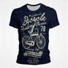 Sommer Herren 3D-Druck Rundhals T-Shirt Outdoor Fahrt