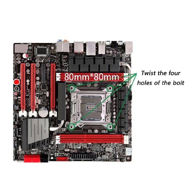 Heavy Duty Metal CPU Coolers Mounting Bracket Backplanes Screws for LGA115X 1700 1366 LGA2011 Heat Sink Attachment