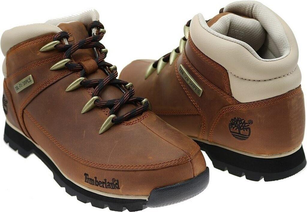 Red-brown Timberland Euro Sprint Hiker Boots