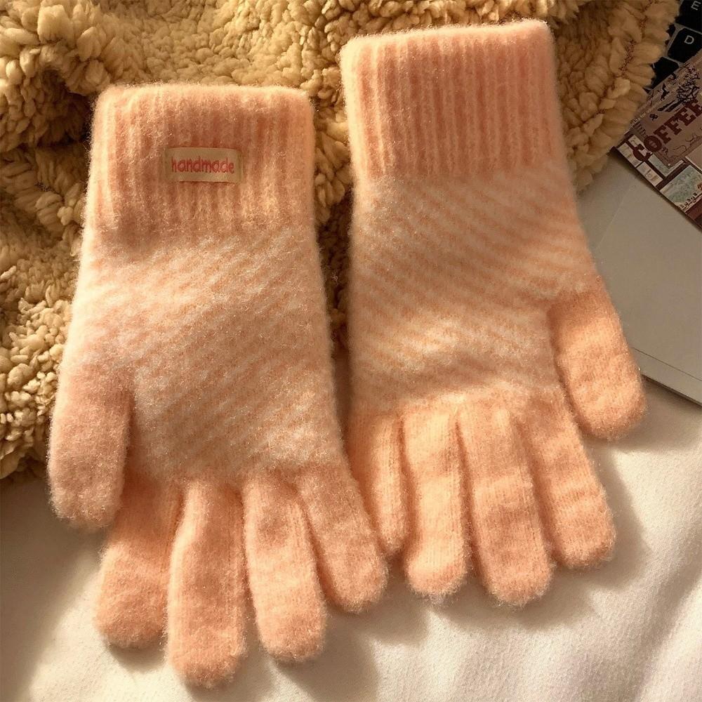 Polyester Winter Touch Screen Gloves One Size Thick Fleece Lined Gloves Cycling