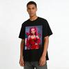 Cute Cool Little Devil Print Top Trendy Street Style Slim Fit Crew Neck Pullover T-Shirt Pure cotton T-shirt