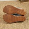 New Summer Solid Color Thick Sole Sandals Large Soft Leather Casual Fashion Tall Slippers Roman Women's Sandals