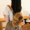 Cute Flower Capybara Burger French Fries Rabbit Decorative Backpack Plush