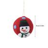 Christmas Tree Felt Ball Ornament with Hanging Loop, Soft 9CM Holiday Tree Decoration for Wreath and Festival Rooms