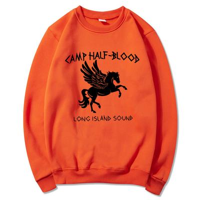 Unisex Camp Half Blood Sweatshirt Percy Jackson Hoodies Long Island Sound Olympian SPQR Pullover Vintage Unisex Sweatshirts Streetwear