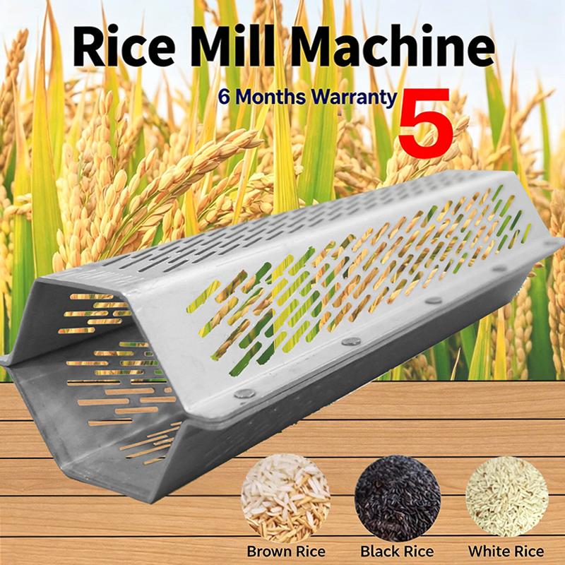 Hexagonal 5-Pin Type 40 Rice Milling Sieve Rust Proof Stainless Steel Part for Portable Rice Milling Equipment A серебряный