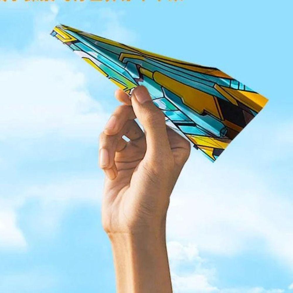 Art Learning Airplane Origami Set Paper Versatile Paper Aircraft Toy  Kids Toddlers Children