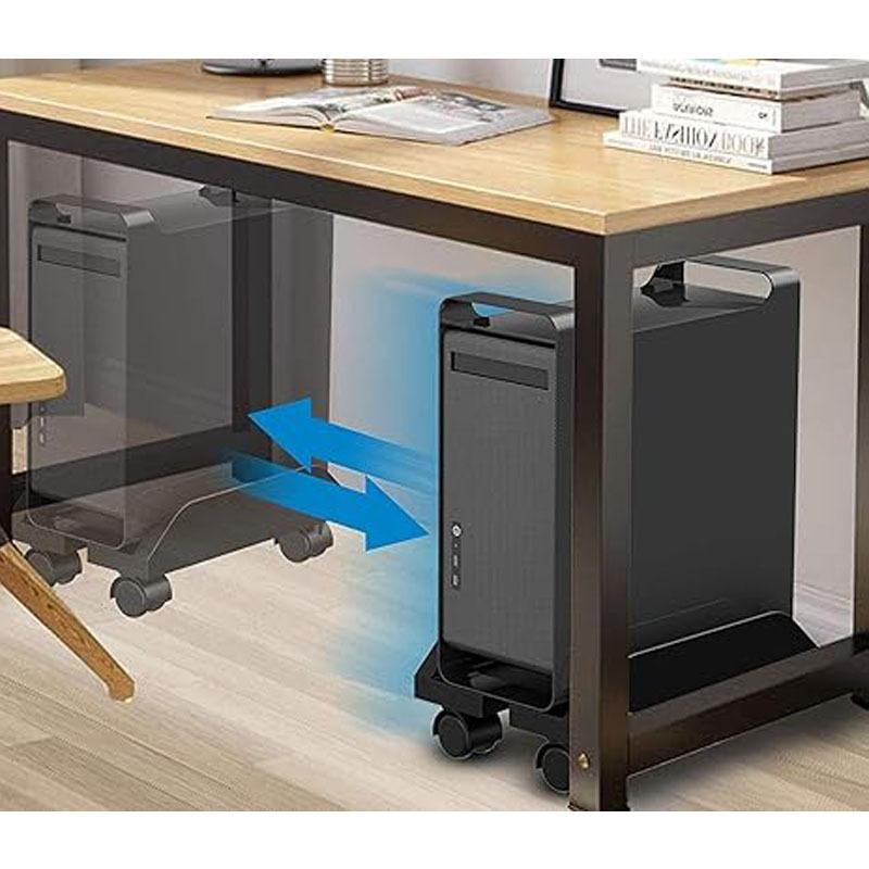 Bracket Roller Stand Desktop Stand Movable Host Rack CPU Rolling Stand Adjustable Computer Tower Stand