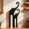 Elephant Metal Wall Art Iron Sculpture Modern Home Decor Indoor Outdoor
