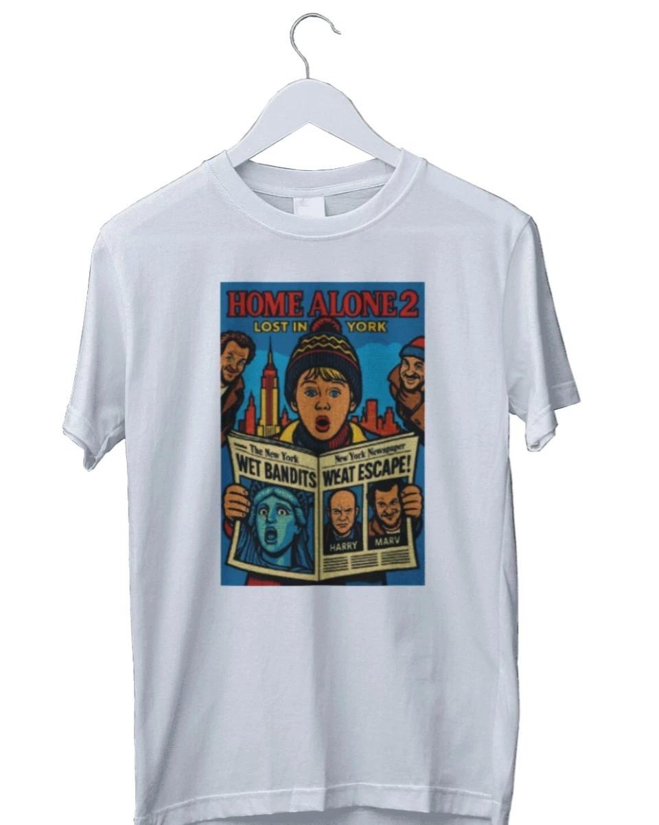 Unisex Adult Casual Graphic Home Alone 2 - Lost In York Graphic Pri... XL