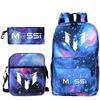 Football Printed Student Backpack Multifunctional Usb Interface Large Capacity Leisure Travel Backpack