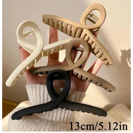 4PCS Women Hair Claw Clip Cross Matte Hairpin Fashion Elegant Hairgrips Large Hair Claw Crab Clips Girls Korean Hair Accessories