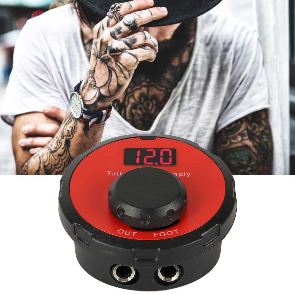 LCD Digital Display Screen Tattoo Machine Power Supply Tattoo Tool