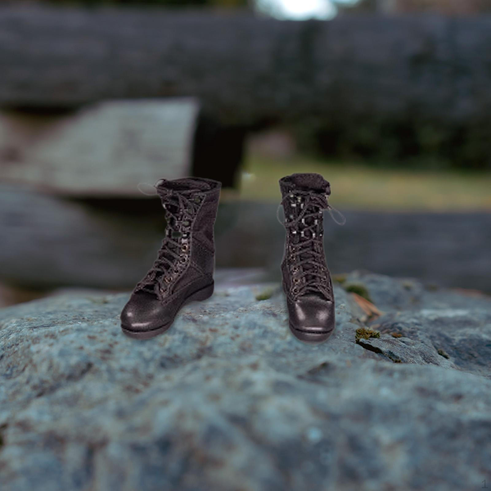 

1/6 обувь для фигурки куклы с шарнирным соединением модные ботинки для пустыни обувь для 12 black