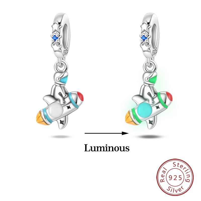 Kupferfarbene Im Dunkeln leuchtende Glühwürmchen Honigbiene Stern Anhänger Perlen Passen Qikaola Original Armbänder Feiner DIY Schmuck Geschenk