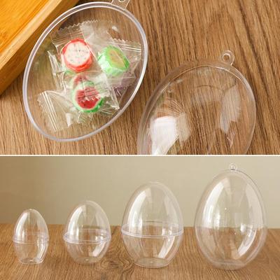 Fillable Hanging Ornament Easter Decoration Transparent Easter Egg Transparent Balls Candy Box