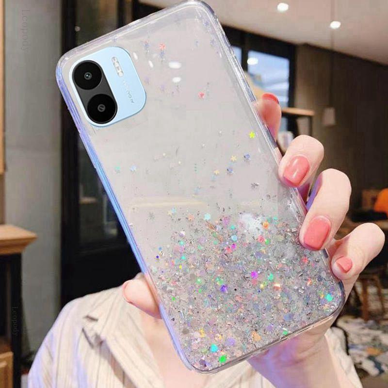 Bling Glitter Phone Case For xiaomi redmi A1 A 1 1A Soft Full Cover For redmi A1 redmiA1 Back cover CAPA