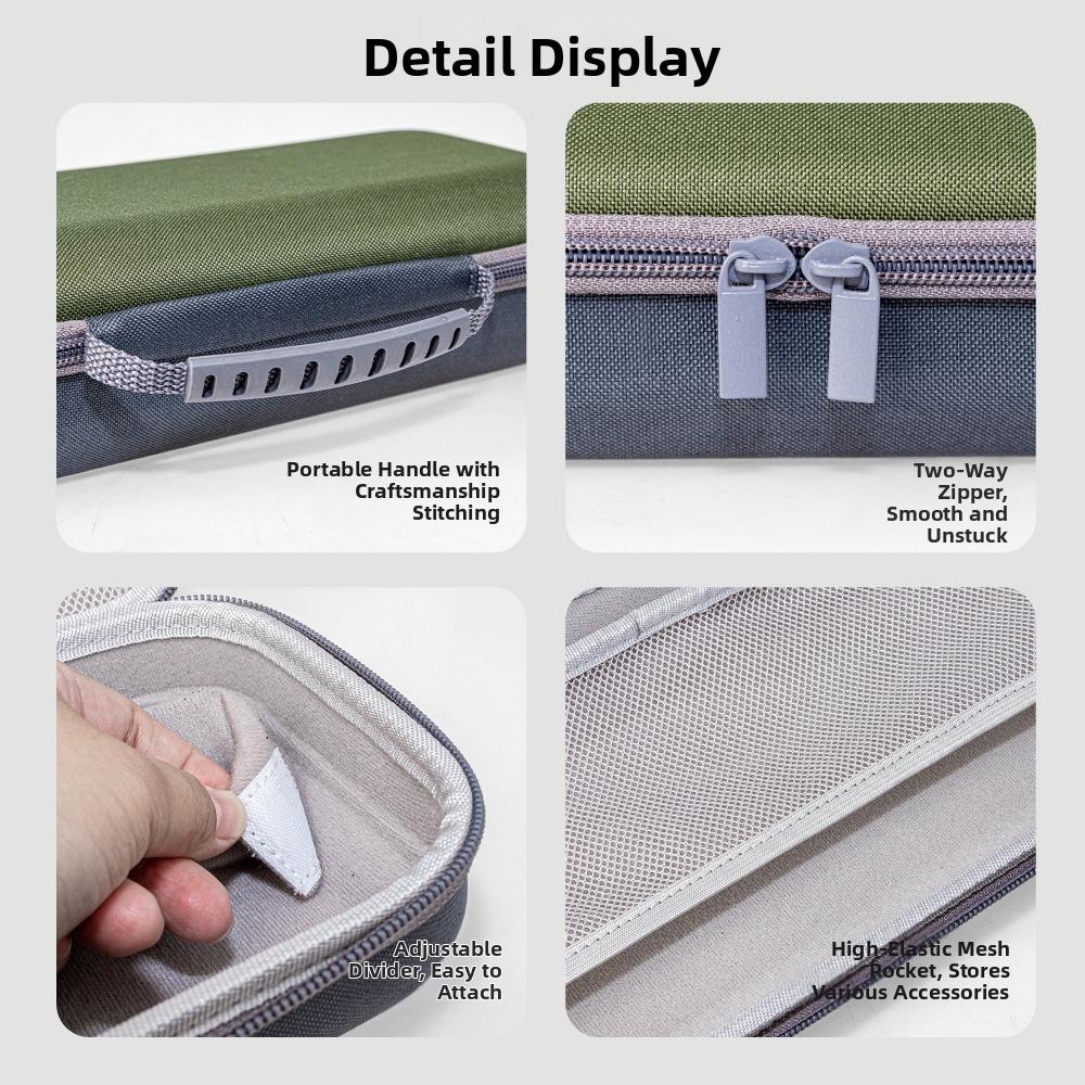 Water-Resistant Microphone Storage Bag Hard Shell Microphone Carrying Case Shockproof Case  Camping