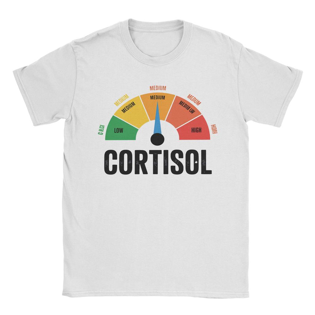 Mens Womens Low Cortisol Levels V T Shirt Cotton Printed Tee Shirts  Clothing Outfits
