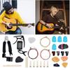 Guitar Accessories Kit Tuner Strings Changing Capo Picks Nail Cover Combo Repair Tool