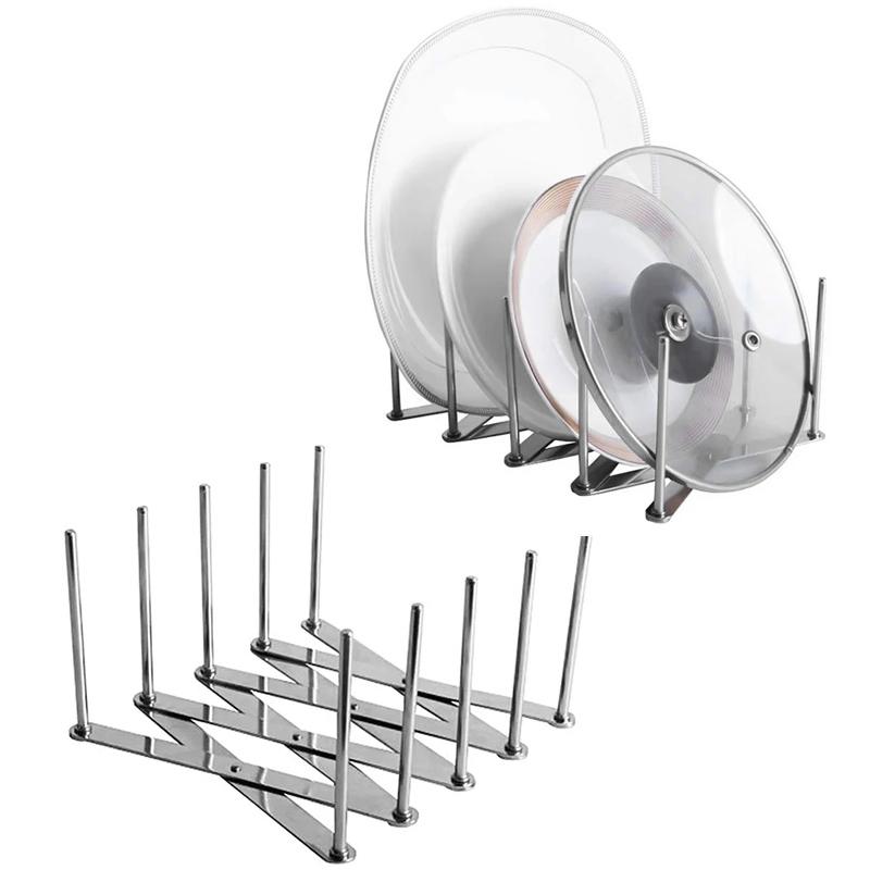1/2pcs lids Rest Stand Pot Lid Holder Retractable Pot Cover Pans Rack Kitchen Drain Shelf Organizer Holder utensils Accessories